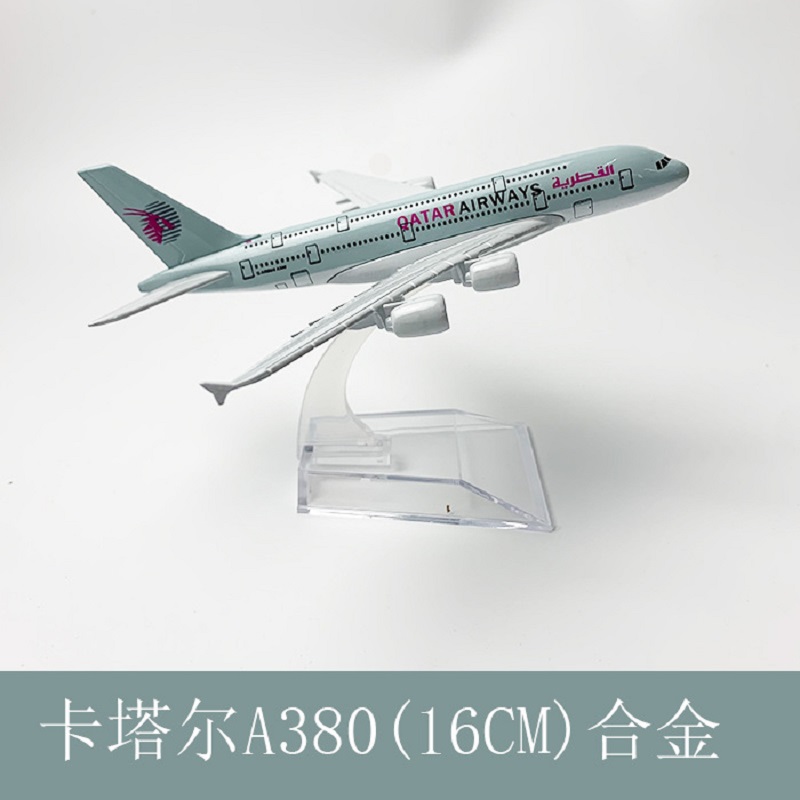 Model Kit Plane - 16cm 1/400 Scale Qatar Airways A380