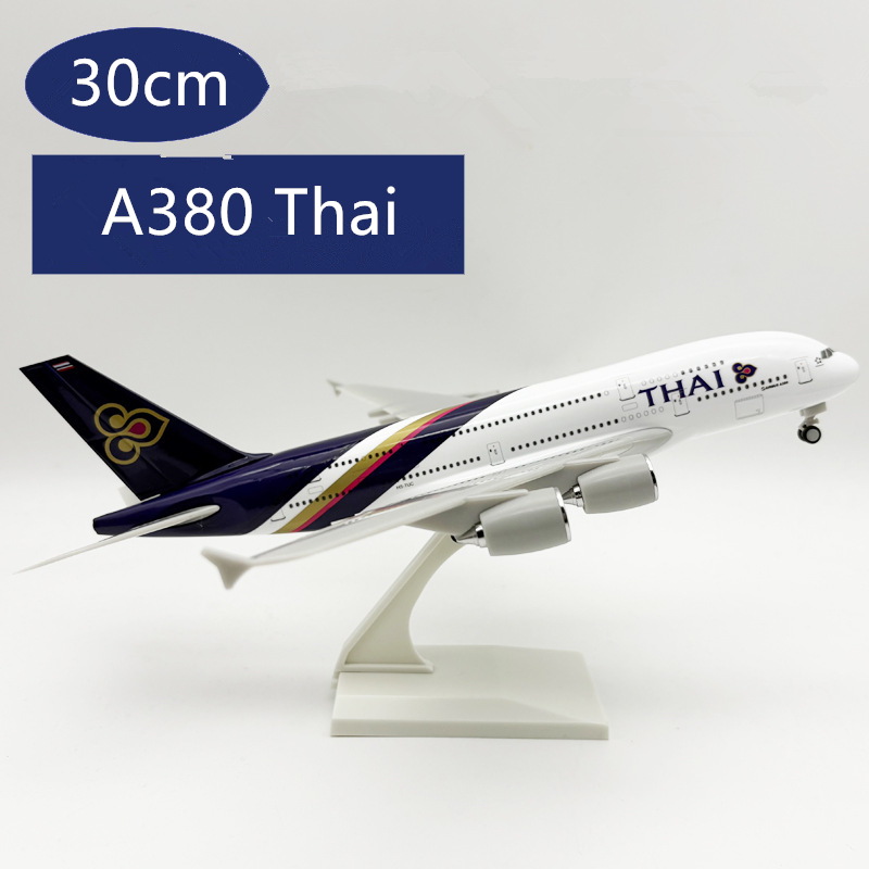 Model Kit Plane - 1/240 Scale Thai A380 Airplane Model