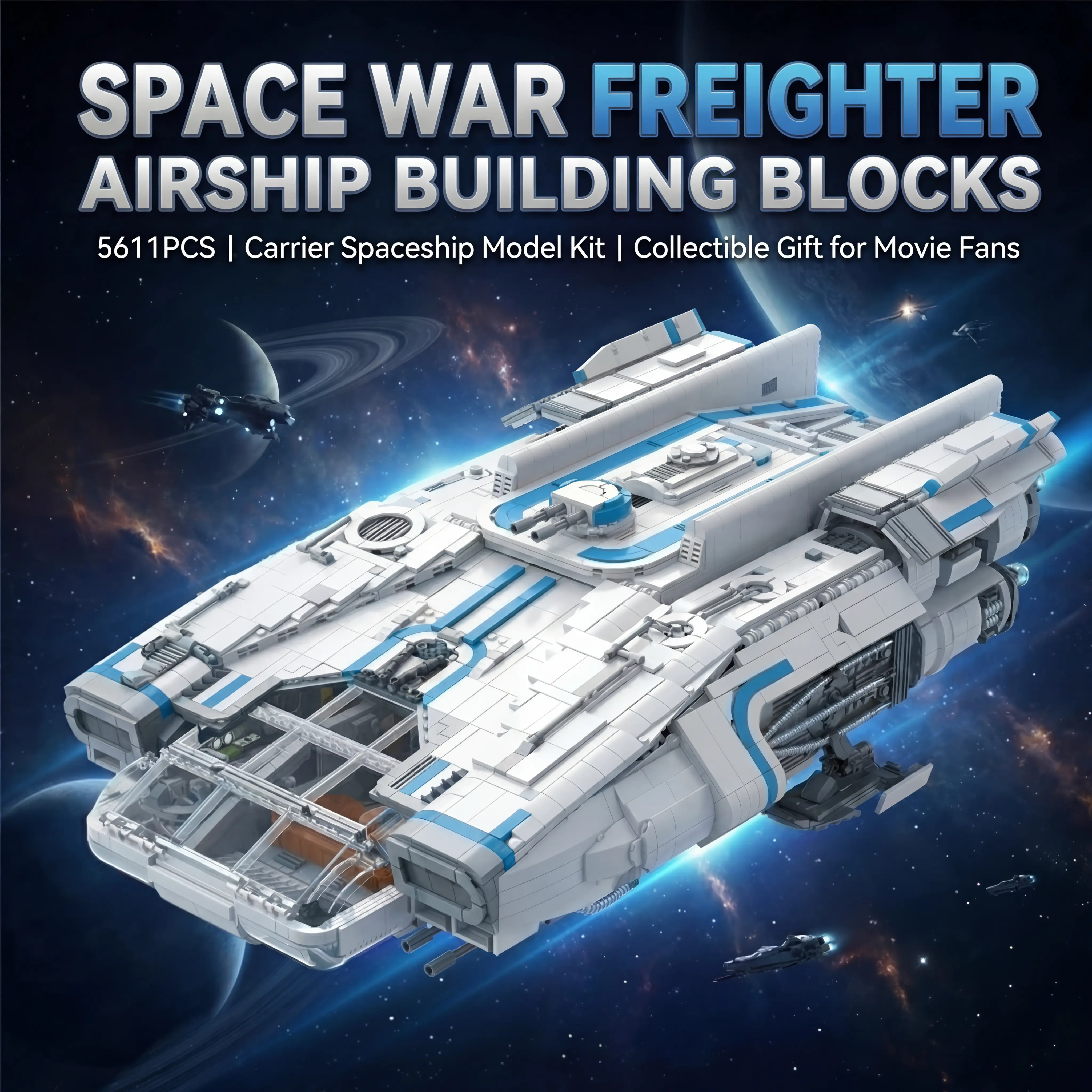 Model Kit Plane - 5611PCS Space War Pathfinder Freighter Airship