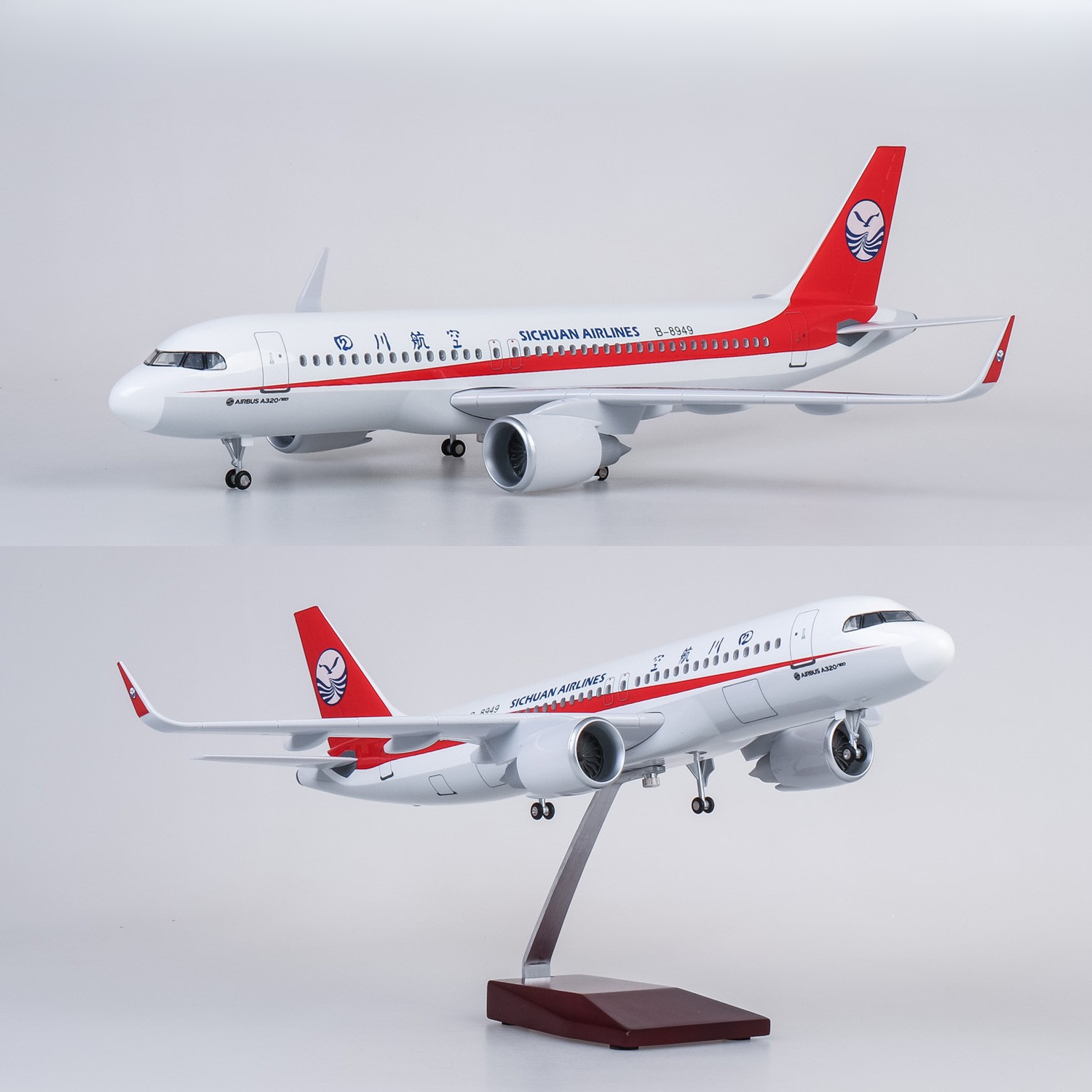 Model Kit Planes - 47cm Large Scale Sichuan A320 Diecast