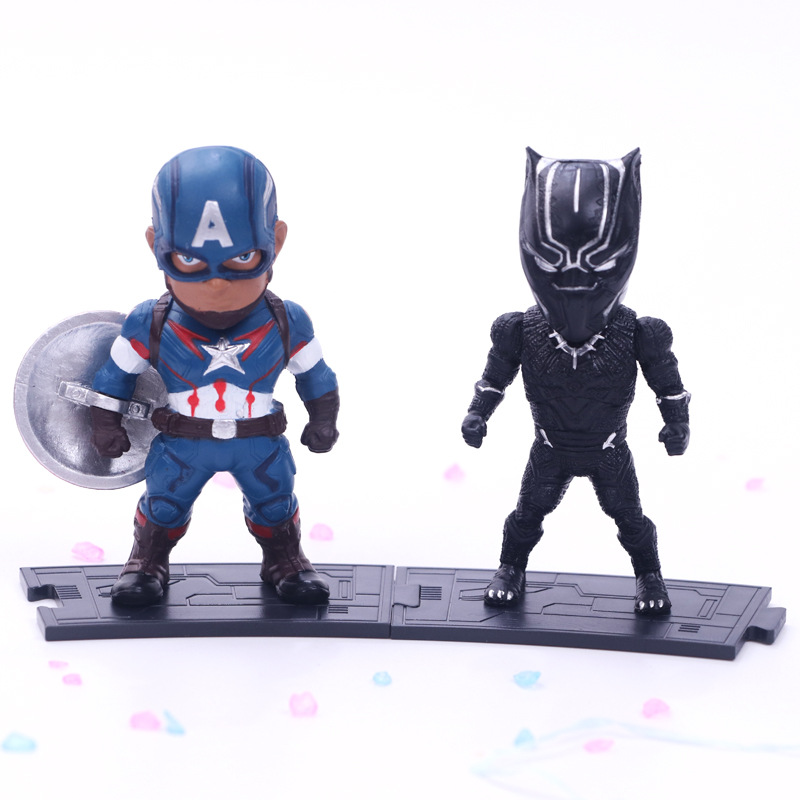 6pcs/set Marvel Avengers Black - Model Kit Spiderman review and price