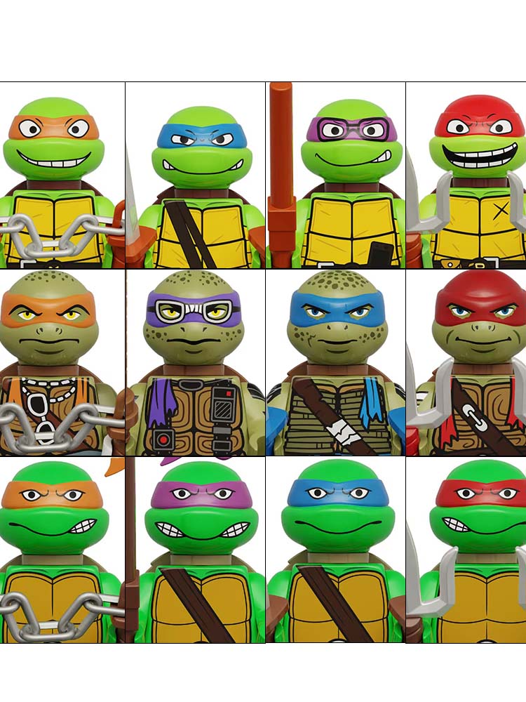 4PCS 8PCS Turtle Movie Ninja M - Model Kit Ninja review and price
