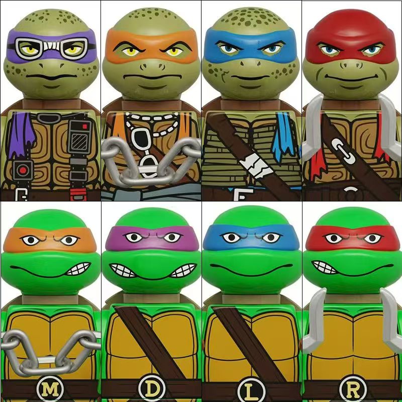 4PCS 8PCS Turtle Movie Ninja M - Model Kit Ninja review and price