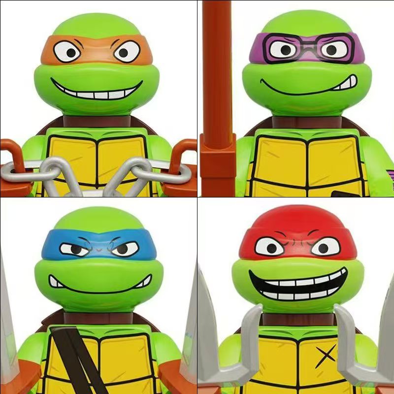 4PCS 8PCS Turtle Movie Ninja M - Model Kit Ninja review and price