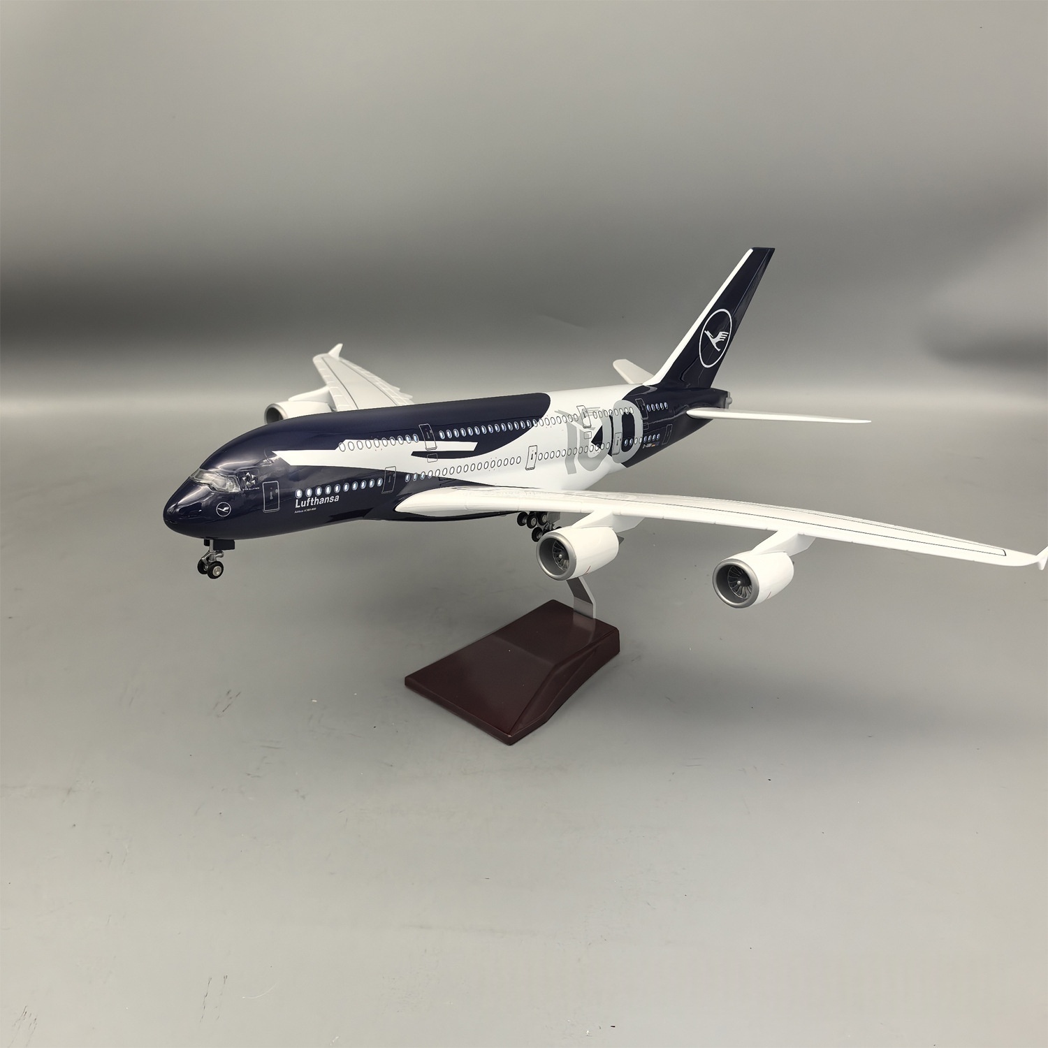 New 45cm Lufthansa A380 100 Ye - Model Kit Plane review and price