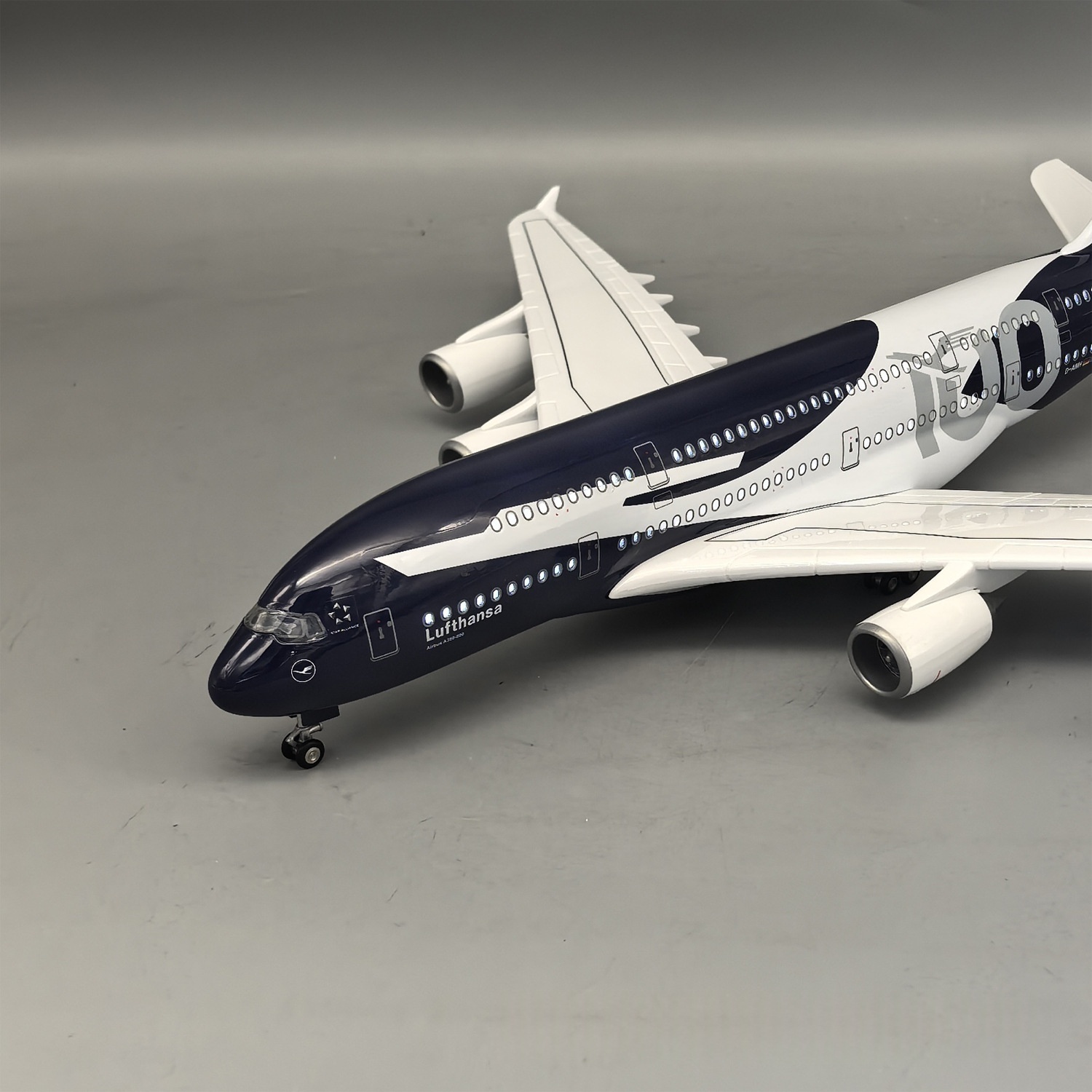 New 45cm Lufthansa A380 100 Ye - Model Kit Plane review and price