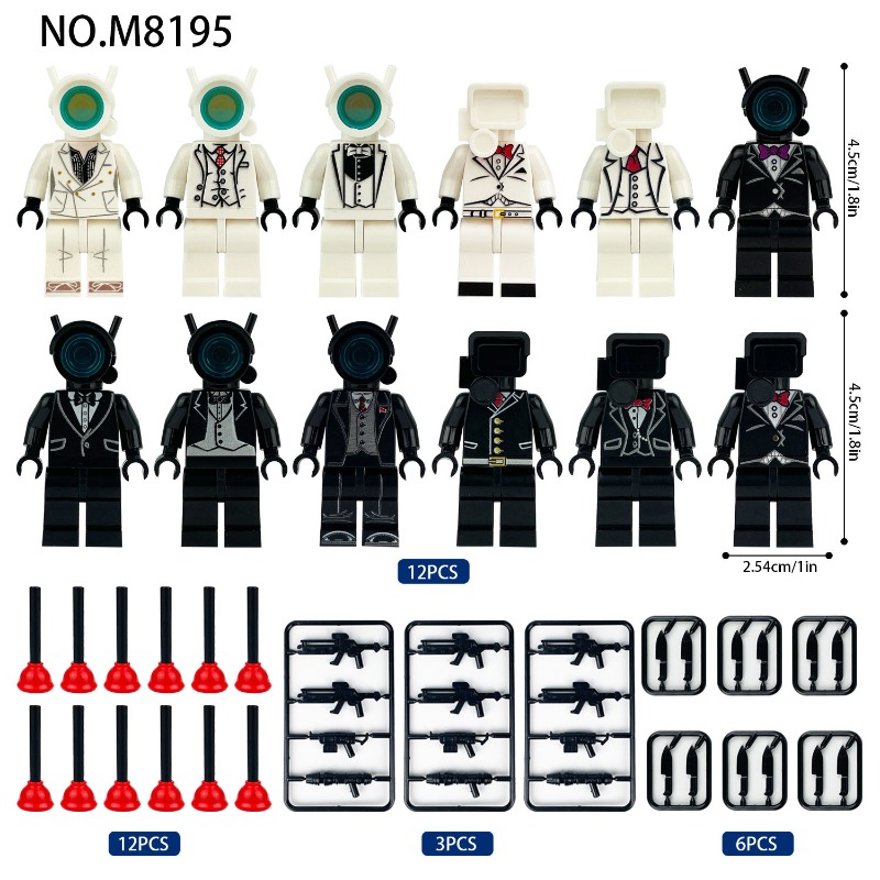 M8195 Suit monitor man buildin - Model Kit Zhao Yun review and price