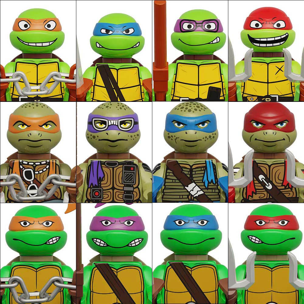 4PCS 8PCS Turtle Movie Ninja M - Model Kit Ninja review and price